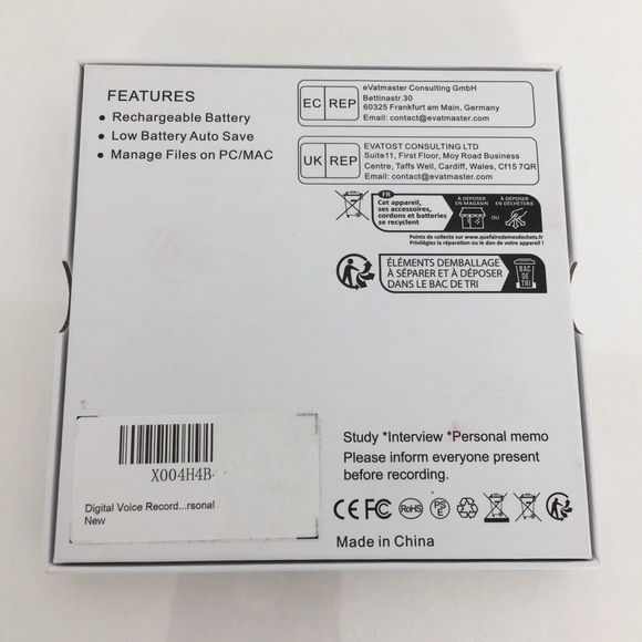 Digital Voice Recorder Watch Black NEW NIB - Picture 4 of 12